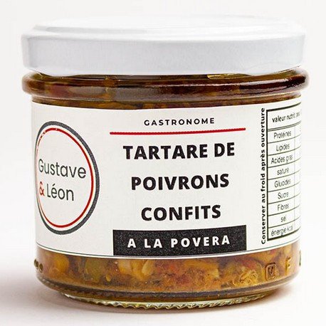 Tartare de Poivrons Confits - Gustave & Léon